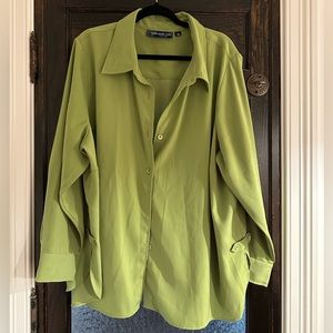 Susan Graver Green Button Down